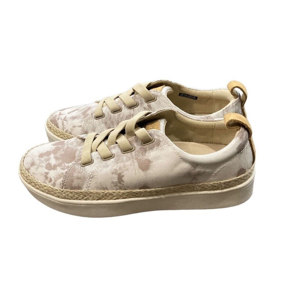 Spenco Beige‎ Canvas Espadrille Sneakers Size 8 Comfort